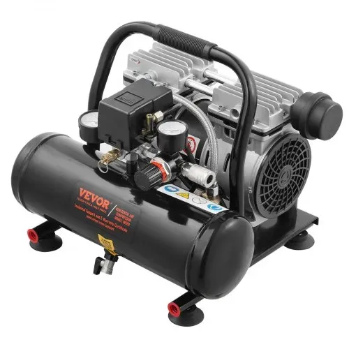 VEVOR-Luftkompressor, 1 Gallone Stahltank, 1 PS 1,5 CFM 7 Bar ölfreier Luftkompressor & max. 120 PSI Druck, 68 dB ultraleiser tragbarer Kompressor, für Autoreparatur, Reifenbefüllung, Spritzlackierung – Bild 8