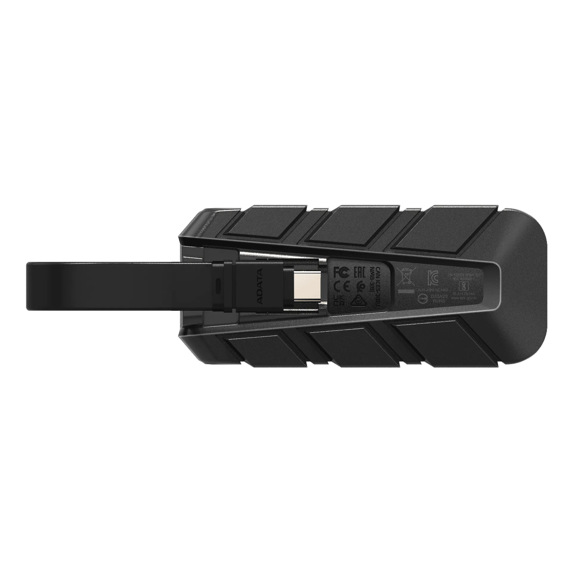 ADATA Externe SSD SC740 2TB Plug&Go blue 1050/1000 MIL.STD USB Typ-C 3.2 Gen 2 (3.1 Gen 2) Schwarz, Blau – Bild 2