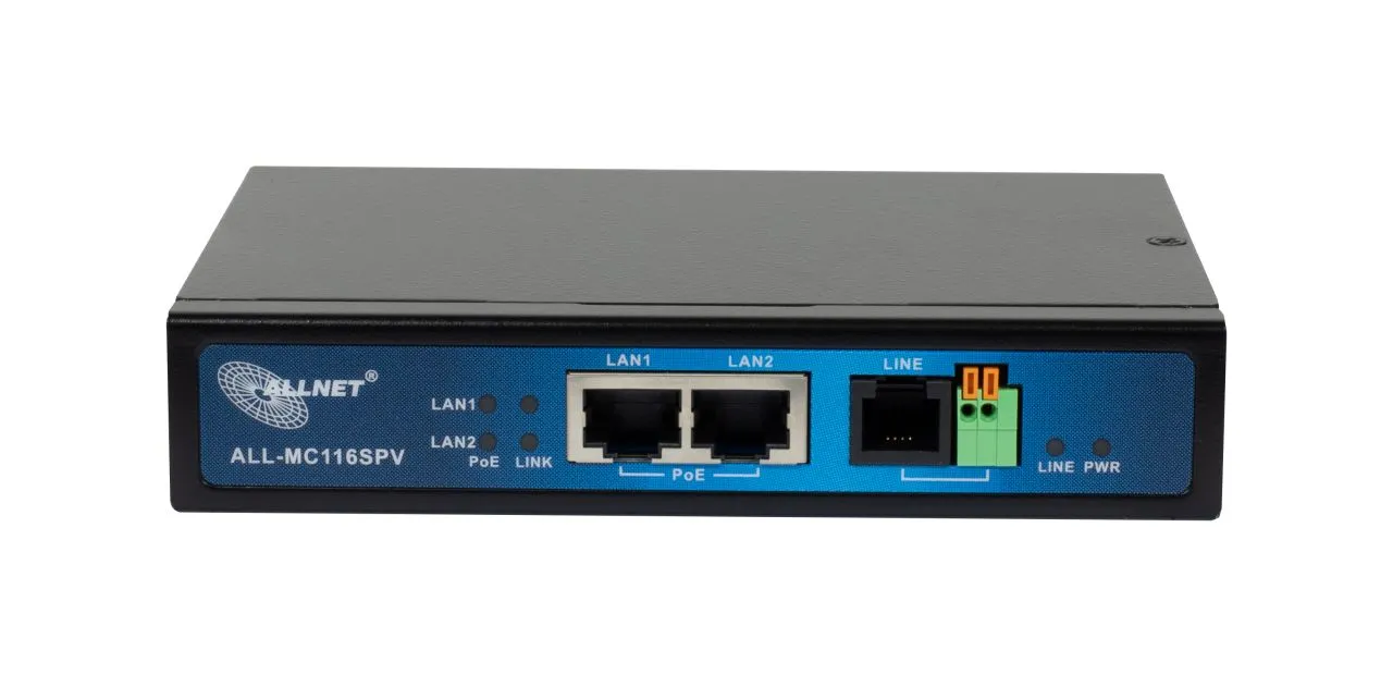 ALLNET ISP Bridge Modem VDSL2 mit Vectoring/Point-to-Point Slave-Modem & 2x PoE IEEE802.3at Ports "unmanaged "ALL-MC116SPV-VDSL2" – Bild 4