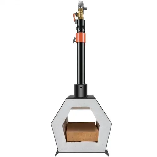 VEVOR Gas Schmiedeofen Sechseck, 400 x 215 x 190 mm Gas Schmiede mit Doppelbrenner, Gold, Messing, Bronze, Magnesium, Aluminium, Zinn und Edelstahl, Gas Propan Forge Schmiedeofen 2 m Gasschlauch – Bild 10