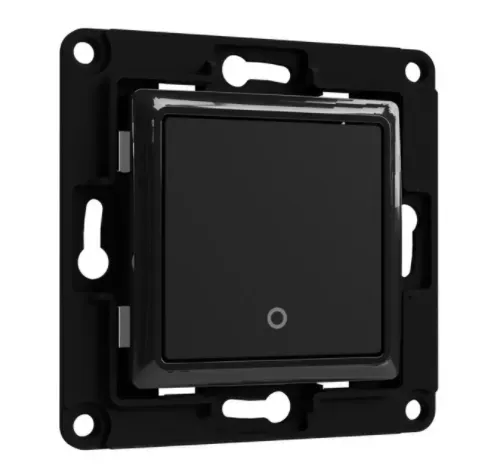 Shelly · Unterputz Zubehör · „Wall Switch 1“ · Wandtaster · 1-fach · Schwarz Shelly · Unterputz Zubehör · „Wall Switch 1“ · Wandtaster · 1-fach · Schwarz