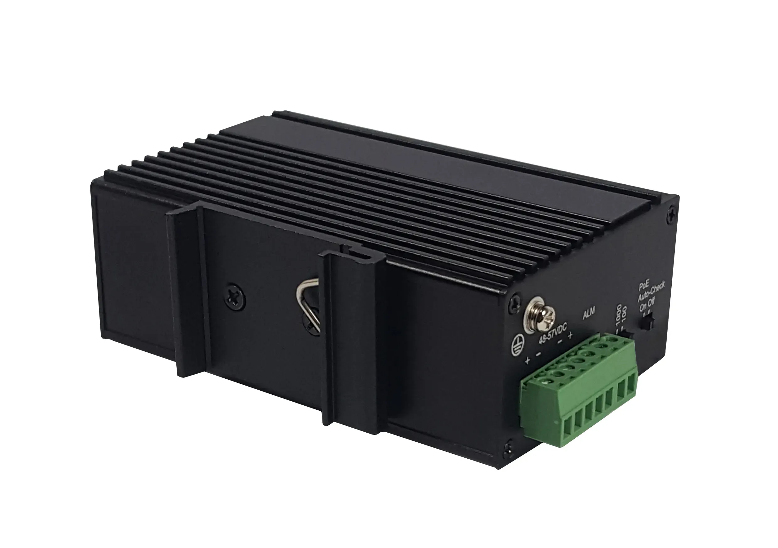 ALLNET switch industrial unmanaged Layer2 4 Port GbE • PoE Budget 180W • 2x PoE bt • 2x SFP • Lüfterlos • DIN • ALL-SGI8004P – Bild 4
