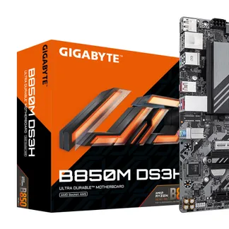 GIGABYTE B850M DS3H Motherboard – AMD Ryzen 9000 Series CPUs, 16+2+2 Phasen Digital VRM, bis zu 8200MHz DDR5 (OC), 1xPCIe 5.0 + 1xPCIe 4.0 M.2, 2.5 LAN, USB 3.2 Gen 2 GIGABYTE B850M DS3H Motherboard – AMD Ryzen 9000 Series CPUs, 16+2+2 Phasen Digital VRM, bis zu 8200MHz DDR5 (OC), 1xPCIe 5.0 + 1xPCIe 4.0 M.2, 2.5 LAN, USB 3.2 Gen 2