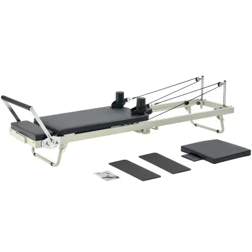 VEVOR faltbarer Pilates Reformer Trainingsgerät für den Einsatz im Heim-Fitnessstudio, Pilates-Bett mit doppeltem Widerstand – Feder & Kordel, für Fortgeschrittene und Anfänger, bis zu 181,44 kg – Bild 9