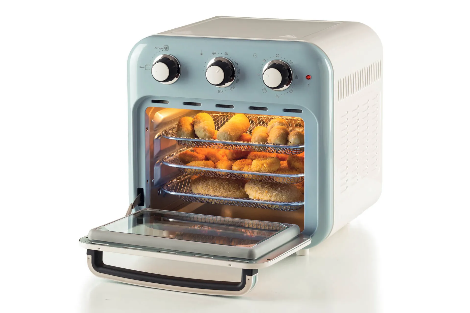 Ariete 4632/05 Einzelbild 16 l Freistehend 1400 W Heißluftfritteuse Hellblau – Bild 7