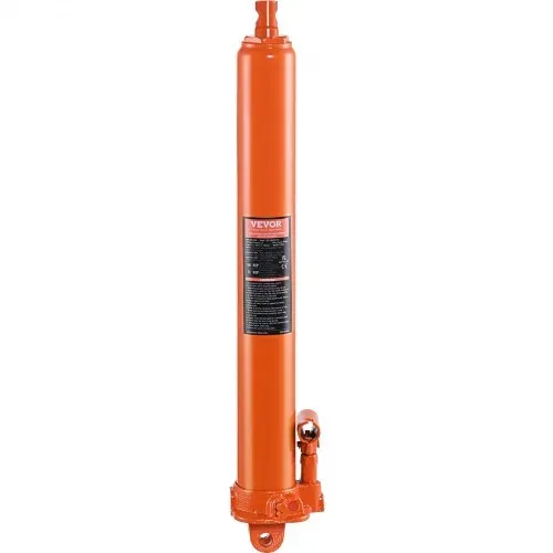 VEVOR Hydraulischer Langer Ram-Wagenheber, 3 t Motorhebezylinder mit Einzelkolbenpumpe & Flacher Basis, Hydraulischer Auto-Flaschenheber für Motorhebebühnen, Garagen-/Ladenkrane, Bauernhof usw. – Bild 8