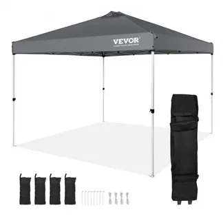 VEVOR Pavillon 304,8×304,8x320cm Gartenzelt 250D PU Silber beschichtetes Gewebe Faltpavillon inkl. Aufbewahrungstasche Partyzelt 6-8 Personen Pop up Zelt Faltzelt Gartenpavillon für Campingausflug VEVOR Pavillon 304,8×304,8x320cm Gartenzelt 250D PU Silber beschichtetes Gewebe Faltpavillon inkl. Aufbewahrungstasche Partyzelt 6-8 Personen Pop up Zelt Faltzelt Gartenpavillon für Campingausflug