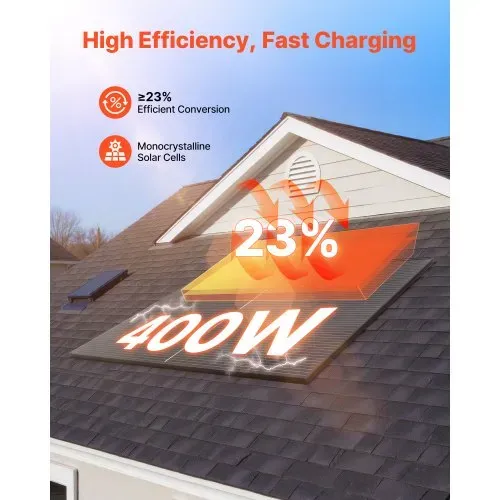 VEVOR Monokristalline Solarmodule 400 W, 2er-Pack, PV-Modul mit MC4-Ausgangsleistung & Aluminiumrahmen, Solarpanel IP65 wasserdicht, netzunabhängiger Balkonkraftwerk für Auto, Boot, RV, Flachdach VEVOR Monokristalline Solarmodule 400 W, 2er-Pack, PV-Modul mit MC4-Ausgangsleistung & Aluminiumrahmen, Solarpanel IP65 wasserdicht, netzunabhängiger Balkonkraftwerk für Auto, Boot, RV, Flachdach