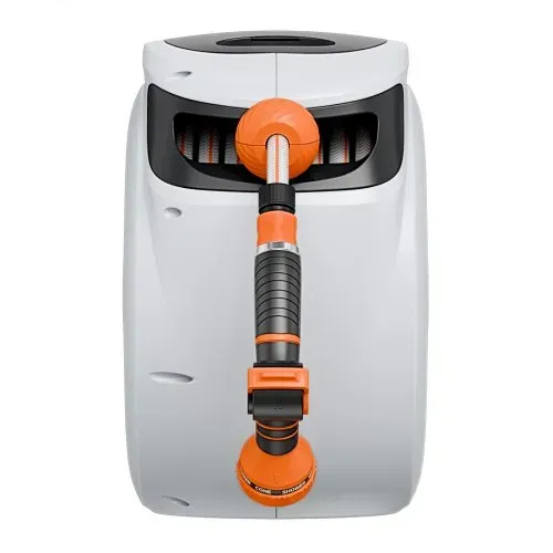 VEVOR Schlauchtrommel Wasser 25mx12mm mit Wandhalterung Tragegriff Schlauchaufroller mit 9-Muster-Sprühdüse & Gartenschlauch 180° Schwenkbar Wand-Schlauchbox mit Aufroll-Automatik Gießen Autowaschen – Bild 10