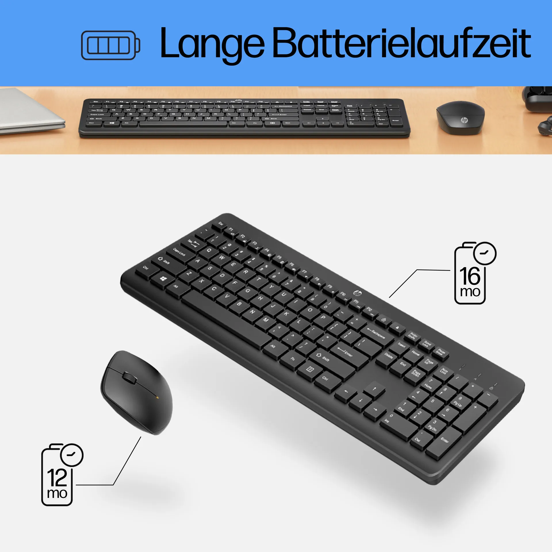 HP 230 Wireless-Maus und -Tastatur (kombiniert) – Bild 6