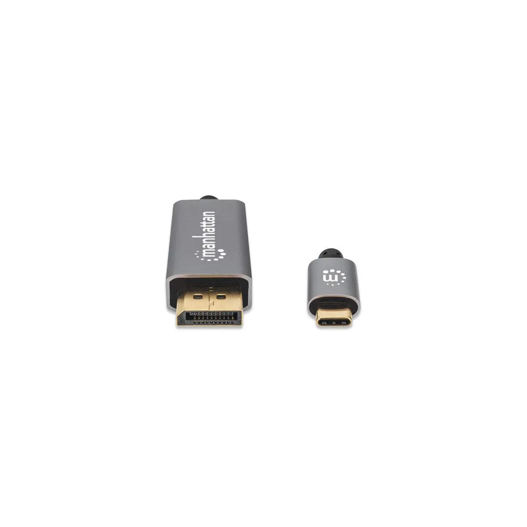 Manhattan 354851 Videokabel-Adapter 3 m USB Typ-C DisplayPort Schwarz, Silber – Bild 3