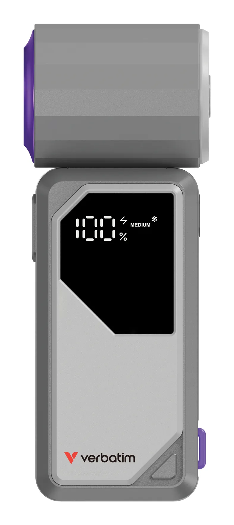 Verbatim Cool 'n' Go AirJet Grau, Violett Handventilator – Bild 5