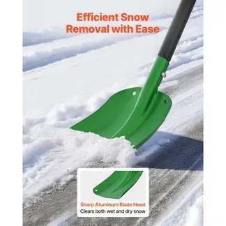 VEVOR Schneeschaufel, 270×215 mm, Schneeschieber aus Aluminiumlegierung mit T-förmigen Griffen, Schneeräumer, Schneeschippe, Schneeschüppe, tragbares Schneeräumwerkzeug für Garten, Auto, Camping VEVOR Schneeschaufel, 270×215 mm, Schneeschieber aus Aluminiumlegierung mit T-förmigen Griffen, Schneeräumer, Schneeschippe, Schneeschüppe, tragbares Schneeräumwerkzeug für Garten, Auto, Camping