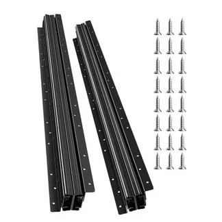 VEVOR Schubladenführungen Bodenhalterung, 80 cm, Vollauszug mit Kugellager unter Treppenschrankschienen, 118 kg Tragkraft, robuste Schienen für Treppenschrankunterseiten, zum Selberaustausch, schwarz VEVOR Schubladenführungen Bodenhalterung, 80 cm, Vollauszug mit Kugellager unter Treppenschrankschienen, 118 kg Tragkraft, robuste Schienen für Treppenschrankunterseiten, zum Selberaustausch, schwarz