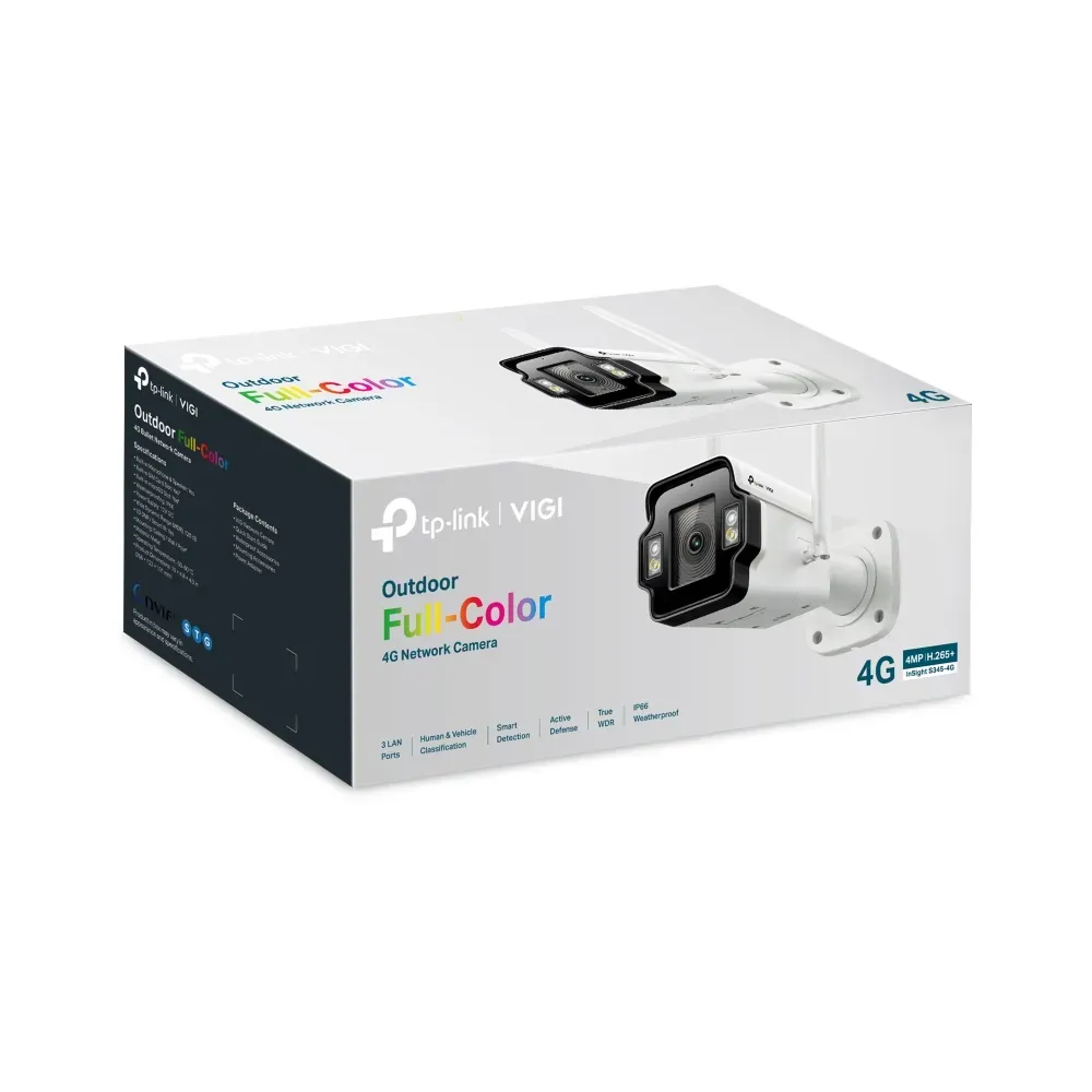TP-Link – 4MP Full-Color 4G Bullet Network Camera – InSight S345-4G (4mm) – Bild 5