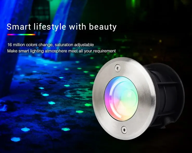 MiBoxer SYS-RD1 LED Subordinate Bodeneinbaustrahler 5W RGB-WW (RGB-CCT) mit Funk und WLAN – Bild 6