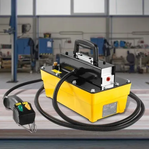VEVOR 10.000 PSI Lufthydraulikpumpe, 2,3 L Behälter, NPT 3/8 Zoll Auslass, NPT 1/4 Zoll Einlass, Kunststoff-Lufthydraulikpumpe mit Fernbedienung, für Automobilrahmenmaschinen & Hydraulikpressen – Bild 7