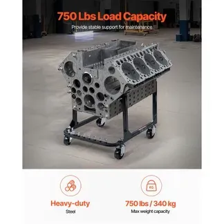 VEVOR U-förmige Motorständer Motorhebewagen (340 kg belastbar), robuster Motorhalter aus Stahl mit 4 Lenkrollen & 4 Hakenpositionen, geeignet für BB-CHEVY- und GEN-1 SB-CHEVY-Motoren VEVOR U-förmige Motorständer Motorhebewagen (340 kg belastbar), robuster Motorhalter aus Stahl mit 4 Lenkrollen & 4 Hakenpositionen, geeignet für BB-CHEVY- und GEN-1 SB-CHEVY-Motoren