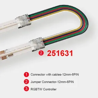 Synergy 21 LED Flex Strip zub. COB IP20 Connector + wire RGB-WW VPE: 10 pieces (10erPack) Synergy 21 LED Flex Strip zub. COB IP20 Connector + wire RGB-WW VPE: 10 pieces (10erPack)