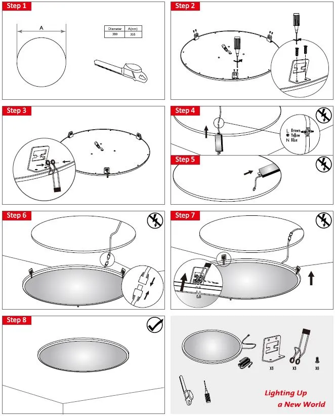 Synergy 21 LED light panel R400 neutralweiß rund – Bild 8