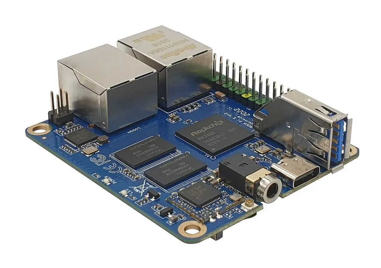 Rock Pi E D8W2 Dual Ethernet Board RK3328 1GB RAM 802.11ac, 2.4G&5G RS-309-D8W7 – Bild 2