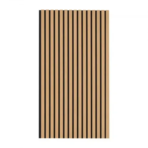 VEVOR Akustikpaneele, Akustikplatte, 1200 x 600 mm, MDF-Akzent-Holzwandpaneele für moderne Innenwanddekoration, Kunstholz-Wandplatten zur Geräuschreduzierung, helle Eiche, 4er-Set – Bild 8