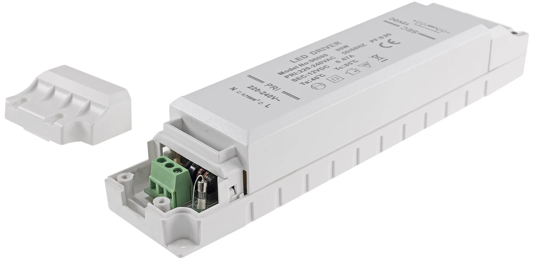 LED-Trafo „CTE-80-V2“ 1-80W Ein 220-240V, Aus 12V= Konstantspannung LED-Trafo „CTE-80-V2“ 1-80W Ein 220-240V, Aus 12V= Konstantspannung