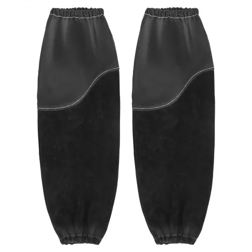 VEVOR Schweißerärmel, 533x95mm, Schweißerstulpen aus Rindsleder & flammhemmender Baumwolle, Schweißerschutzärmel mit elastischen Bündchen zum Schweißen, Schmieden, Holzbearbeiten VEVOR Schweißerärmel, 533x95mm, Schweißerstulpen aus Rindsleder & flammhemmender Baumwolle, Schweißerschutzärmel mit elastischen Bündchen zum Schweißen, Schmieden, Holzbearbeiten