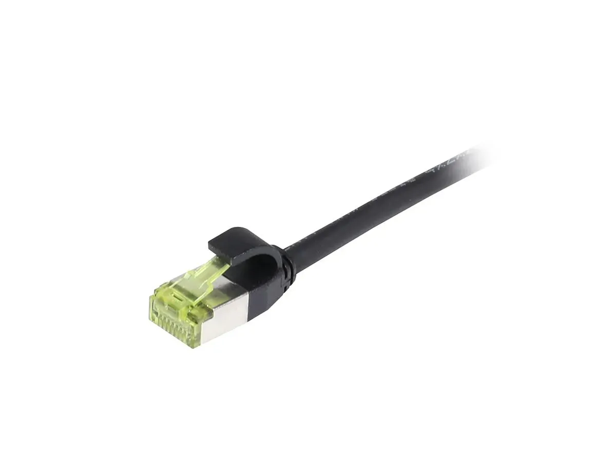 Patchkabel RJ45, CAT6A 500Mhz, 7.5m, schwarz, S-STP(S/FTP), slimline rund d=4,5mm, TPE/LSZH(Superflex), AWG28, mit CAT7 Rohkabel, Synergy 21 Patchkabel RJ45, CAT6A 500Mhz, 7.5m, schwarz, S-STP(S/FTP), slimline rund d=4,5mm, TPE/LSZH(Superflex), AWG28, mit CAT7 Rohkabel, Synergy 21
