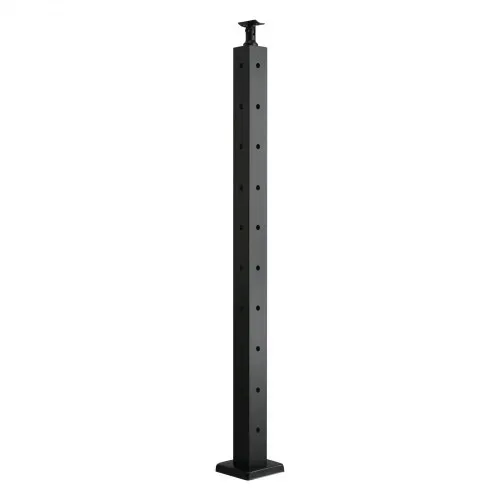 VEVOR Kabelgeländerpfosten, 914 x 50,8 x 50,8 mm, Kabel-Treppengeländerpfosten mit vorgebohrten Löchern L, SUS304 Edelstahl, für Handlauf, Balustraden, Schwarz, 1JZLGZXHS914ZPBNY001V0 – Bild 8
