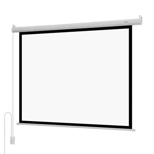 VEVOR Motorisierte Projektionsleinwand, 1829 mm 4:3 1080 HD Elektrische Projektionsleinwand, Wandmontierter Projektionsprojektor mit Fernbedienung, Automatische Filmleinwand für das Familien-Heimbüro-Kino – Bild 9