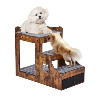 VEVOR Etagenbett für Haustiere mit abnehmbarer Treppe, Fenstersitz für Hunde/Katzen mit Stauraum, mehrstufiges Bett, Schlafcouch für Hunde, Sitzplattform für Haustiere, 830 x 450 x 675 mm (Braun) VEVOR Etagenbett für Haustiere mit abnehmbarer Treppe, Fenstersitz für Hunde/Katzen mit Stauraum, mehrstufiges Bett, Schlafcouch für Hunde, Sitzplattform für Haustiere, 830 x 450 x 675 mm (Braun)