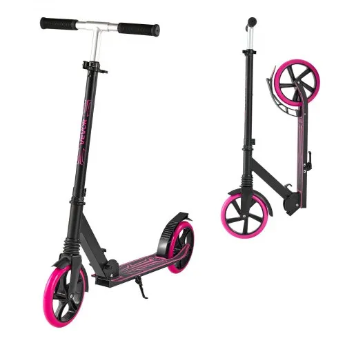VEVOR Scooter (2 Räder) für Kinder ab 8 Jahren, Cityroller Kinderroller Straßenroller mit höhenverstellbarem Lenker & rutschfestem Deck & leichtem Rahmen, faltbarer Tretroller bis zu 100 kg, Pink VEVOR Scooter (2 Räder) für Kinder ab 8 Jahren, Cityroller Kinderroller Straßenroller mit höhenverstellbarem Lenker & rutschfestem Deck & leichtem Rahmen, faltbarer Tretroller bis zu 100 kg, Pink