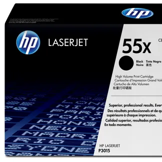 HP 55X Schwarz Original LaserJet Tonerkartusche mit hoher Reichweite HP 55X Schwarz Original LaserJet Tonerkartusche mit hoher Reichweite