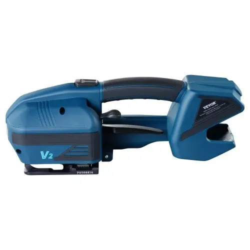 VEVOR Elektrische Umreifungsmaschine, für 0,35"-0,63" PP-PET-Bänder, tragbares elektrisches Umreifungswerkzeug mit Digitalanzeige, 2 x 4000 mAh batteriebetriebenes automatisches Umreifungswerkzeug für Verpackungskartonpaletten – Bild 10