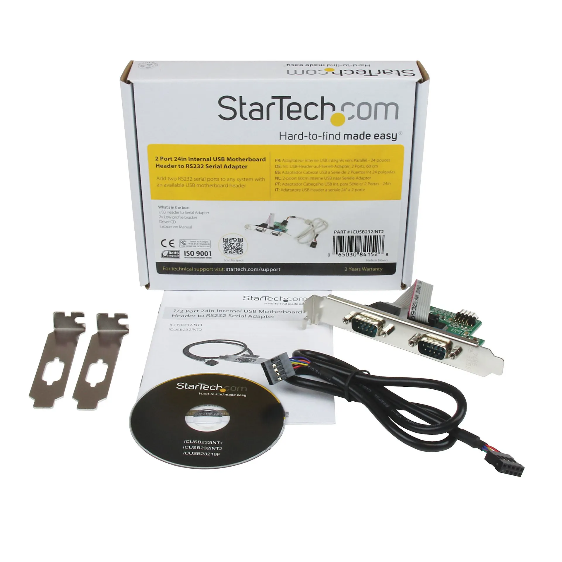StarTech.com 61cm interner USB Mainboard Header auf Seriell RS232 Adapter – Bild 5