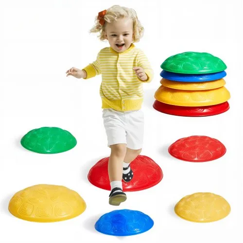 VEVOR Balance-Trittsteine für Kinder, 6er-Set, bis zu 100 kg, Hindernisparcours-Koordinationsspiel-Spielzeug zum Spielen im Innen- oder Außenbereich, Stapelsteine, Balancespiel für Kinder ab 3 Jahren VEVOR Balance-Trittsteine für Kinder, 6er-Set, bis zu 100 kg, Hindernisparcours-Koordinationsspiel-Spielzeug zum Spielen im Innen- oder Außenbereich, Stapelsteine, Balancespiel für Kinder ab 3 Jahren