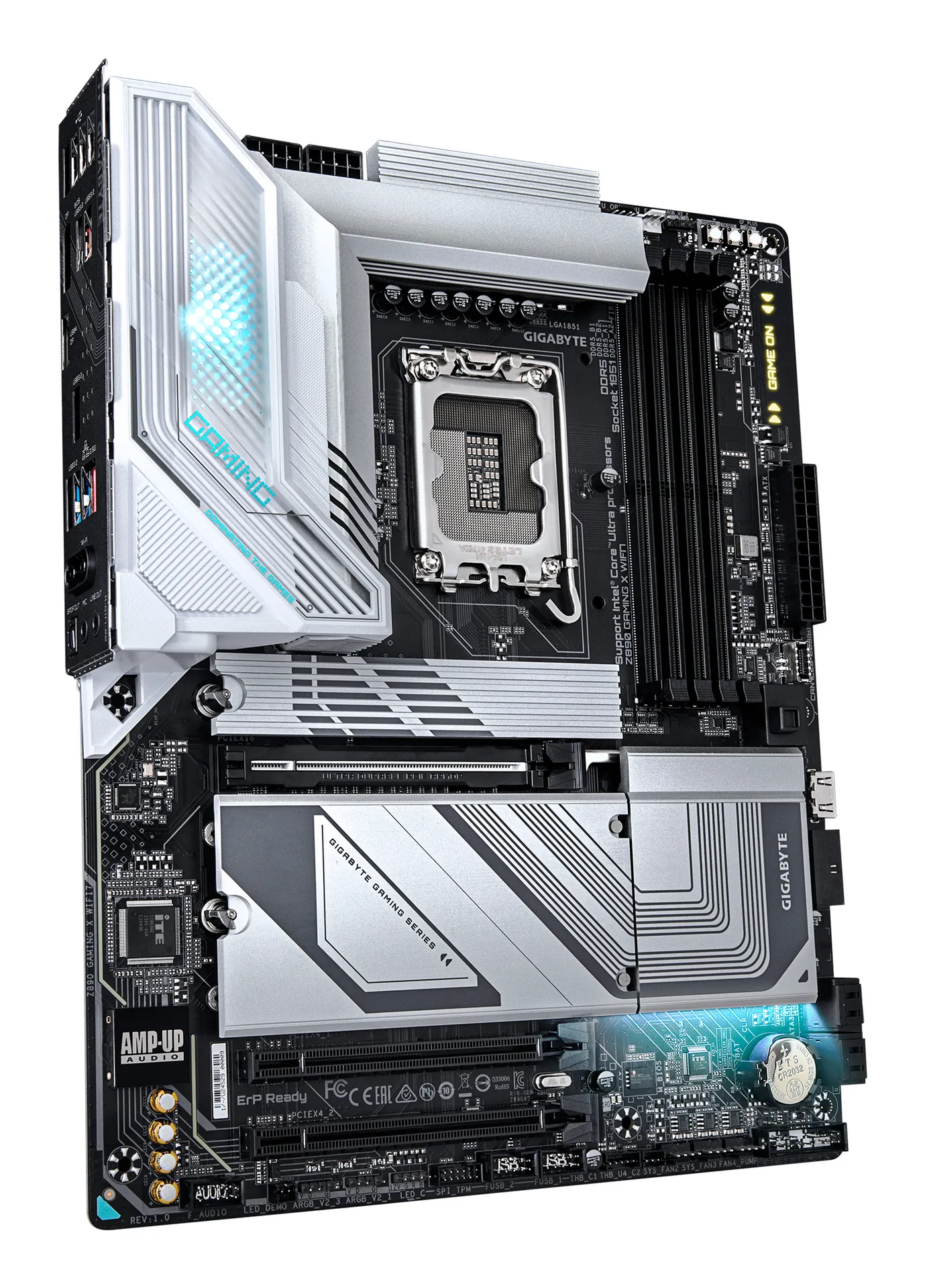 GIGABYTE Z890 GAMING X WIFI7 Mainboard - Unterstützt Intel Core Ultra (Serie 2) CPUs, 16+1+2 Phasen VRM, bis zu 8800MHz DDR5 (OC), 1xPCIe 5.0 + 3xPCIe 4.0, Wi-Fi 7, 2.5GbE LAN, USB 4 – Bild 3