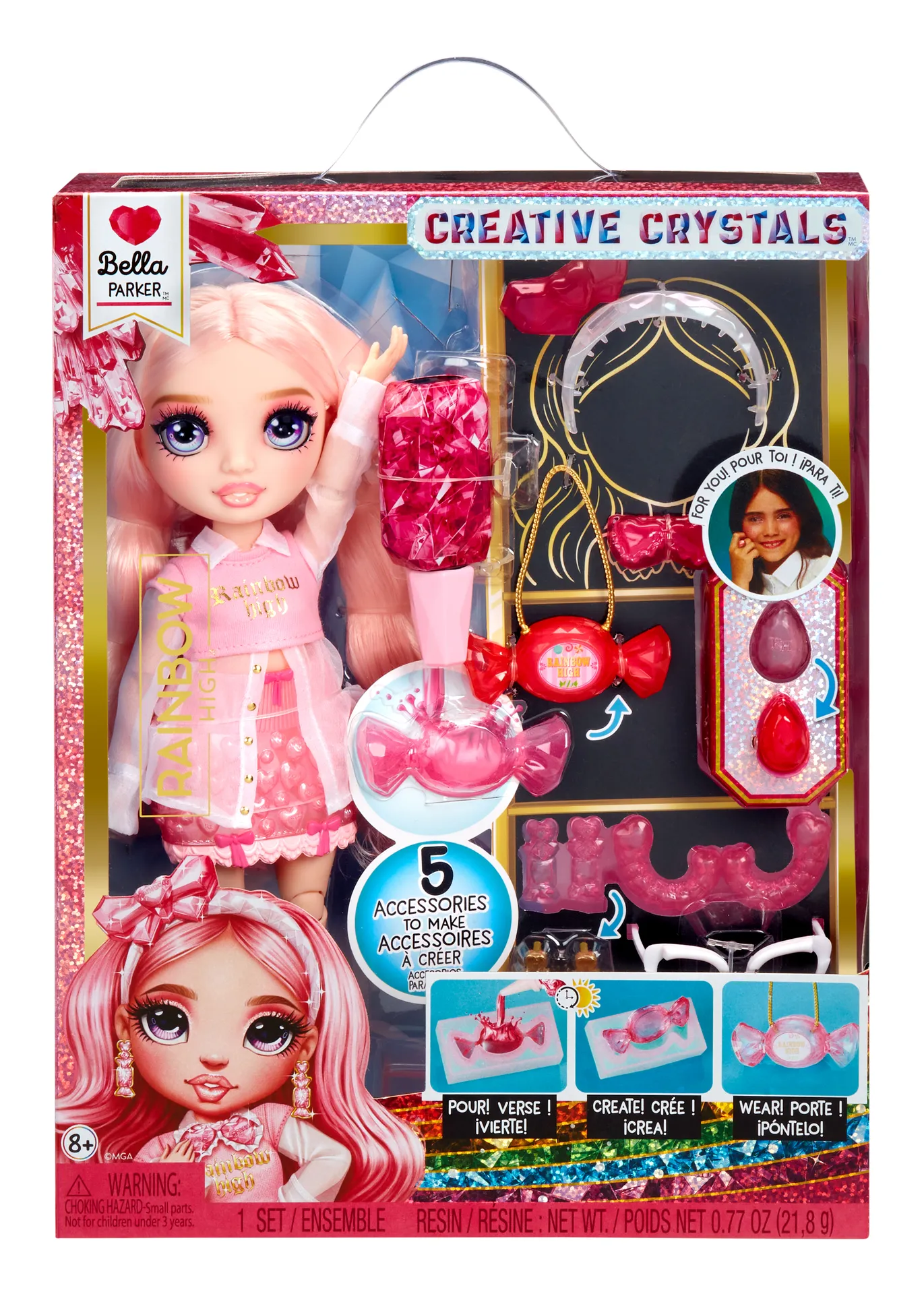 Rainbow High Creative Crystals Fashion Doll- Bella – Bild 5