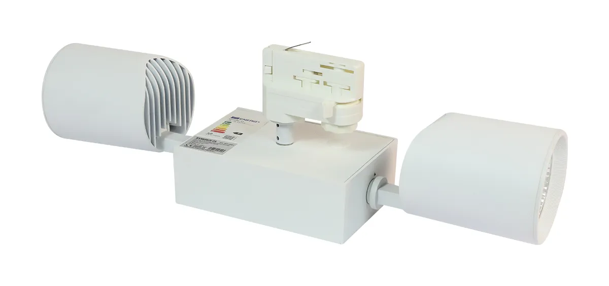 Synergy 21 LED Track-Serie Doppelschienenleuchten 2x25W schwenkbar warmweiss Synergy 21 LED Track-Serie Doppelschienenleuchten 2x25W schwenkbar warmweiss