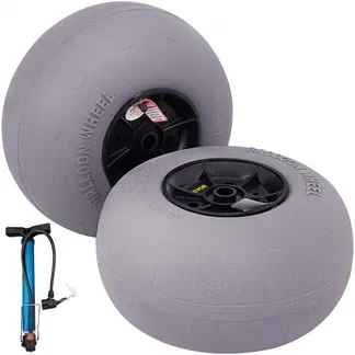 VEVOR 33 cm Ballonräder Reifen, TPU Strandräder Ersatz-Ballon-Sandreifen 55 kg Tragfähigkeit 2-3 PSI Niederdruck, für Kajakwagen Kanuwagen Strandwagen Gartenwagen Angelwagen – 2 Stück VEVOR 33 cm Ballonräder Reifen, TPU Strandräder Ersatz-Ballon-Sandreifen 55 kg Tragfähigkeit 2-3 PSI Niederdruck, für Kajakwagen Kanuwagen Strandwagen Gartenwagen Angelwagen – 2 Stück