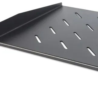Intellinet 19″ Fachboden zur Frontmontage, 1 HE, Montage an den beiden vorderen Profilschienen, 350 mm Tiefe, perforiert, schwarz Intellinet 19″ Fachboden zur Frontmontage, 1 HE, Montage an den beiden vorderen Profilschienen, 350 mm Tiefe, perforiert, schwarz