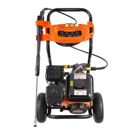 VEVOR Benzin-Hochdruckreiniger, 3500 PSI 10 L/min, 2,6 GPM Terrassenreinger mit Aluminiumpumpe, Hochdruckpistole & Verlängerungsstab, 5-Düsen-Set, für Autos, Zäune, Häuser, Einfahrten, Terrassen – Bild 10