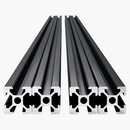 VEVOR 4er Set Aluprofil 1200 mm T-Nut 2020 Aluminium-Strangpressprofil, eloxierte Linearschiene nach europäischem Standard, Nutenprofil für 3D-Drucker, CNC-Maschine DIY, Lasergravur, Schwarz – Bild 8