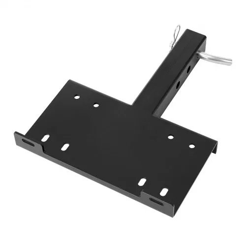 VEVOR Universal-Halterung für Anhängerkupplung, 6803 kg, Seilwinde Montageplatte Empfänger 50,8 mm, mit 2-Löcher-Montage, Stahl pulverbeschichtet, für Mountainbikes, UTV, LKWs, Schwarz VEVOR Universal-Halterung für Anhängerkupplung, 6803 kg, Seilwinde Montageplatte Empfänger 50,8 mm, mit 2-Löcher-Montage, Stahl pulverbeschichtet, für Mountainbikes, UTV, LKWs, Schwarz