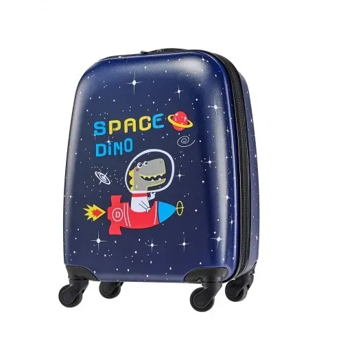 VEVOR 2 tlg. Kinderkoffer Set, 457,2 mm, Hartschalenkoffer mit Rollen & Rucksack, Kindertrolley, Kids Suitcase, perfekte Geschenke für Jungen & Mädchen, praktisch für Reisen & Fliegen (Dinosaurier) – Bild 10