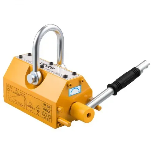 VEVOR Lasthebemagnet Permanentmagnetheber 600 kg Zugkraft Hebemagnet mit Entriegelungsgriff & Stahlhaken, verwendet in Werkstattkränen und Hebezeugen, zum Heben von Stahlplatten, Brettern – Bild 8