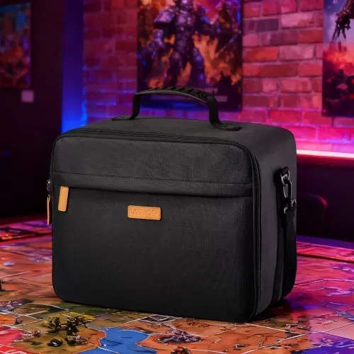 VEVOR Miniatur Aufbewahrungstasche für Warhammer 40k Modelle im Maßstab 500-750, Transporttasche mit verstellbarem Schultergurt, 3 Schaumstoffschichten für großes Stauvolumen (Minis nicht enthalten) – Bild 7