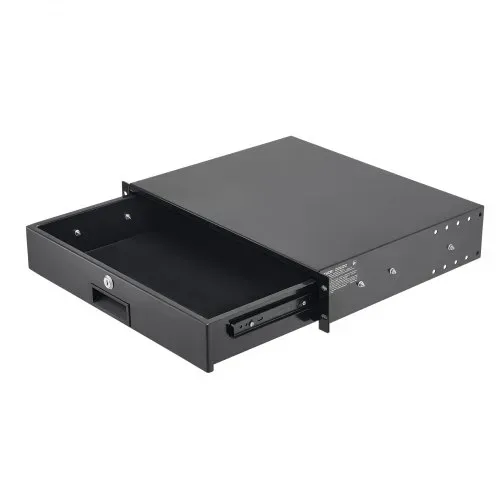 VEVOR 2U Rackschublade, 22,68 kg, abschließbares Serverschrankgehäuse, Schiebeschublade mit Schloss & Kabelmanagementlöchern, für 482 mm Netzwerkgeräte-Server-AV-Rack oder Schrankgehäuse – Bild 8