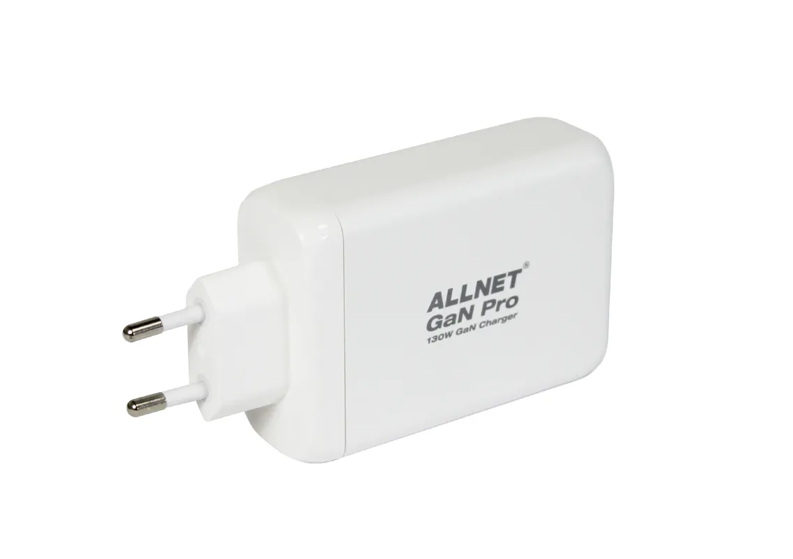 ALLNET Ersatznetzteil QC USB-C PD GaN Netzteil Power Supply 130 Watt 1x USB Typ-A QC, 3x USB Typ-C**EU PLUG** – Bild 3